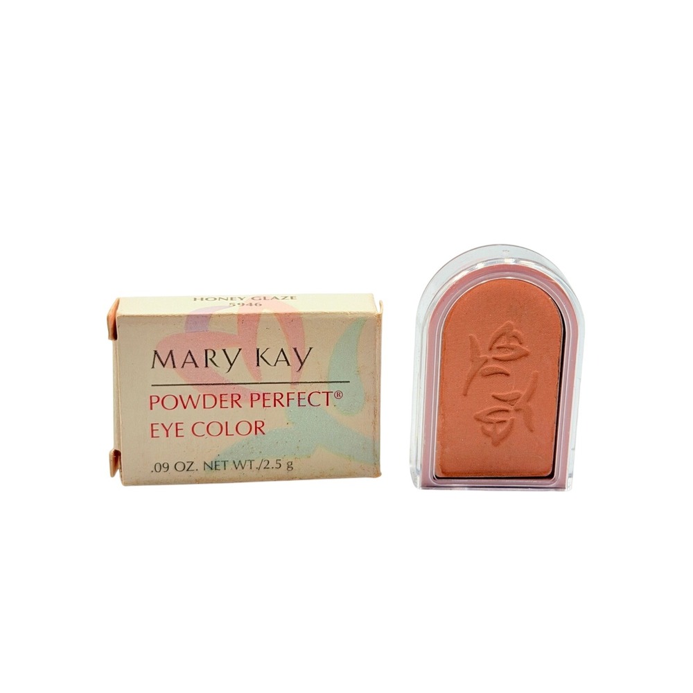 Mary Kay‎ Powder Perfect Eye Color Women .09 oz Honey Glaze 5946 Peach Vtg Rare